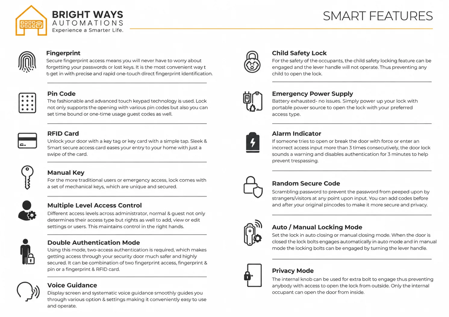 Smart hotel door lock access and safety features